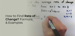 How to find rate of change