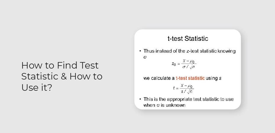 How to Find Test Statistic