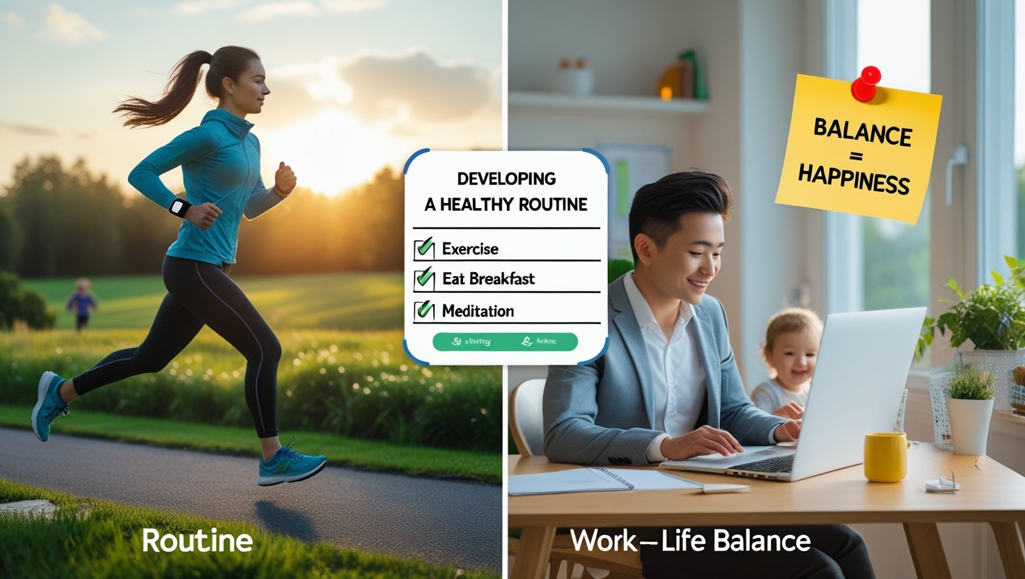 Developing a Healthy Routine | Tips for balancing work and life: